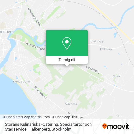 Storans Kulinariska -Catering, Specialtårtor och Städservice i Falkenberg karta