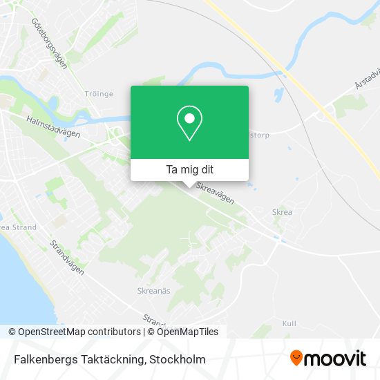 Falkenbergs Taktäckning karta