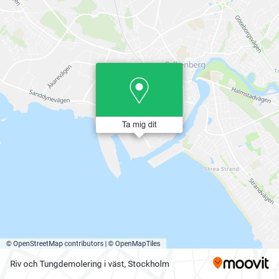 Riv och Tungdemolering i väst karta