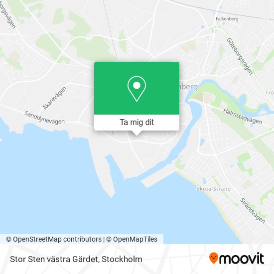 Stor Sten västra Gärdet karta