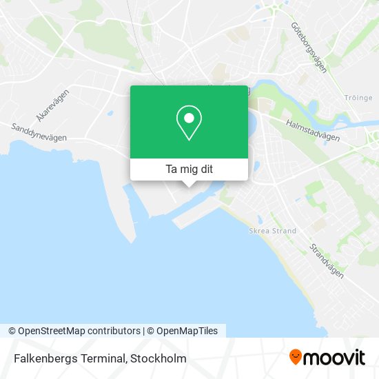 Falkenbergs Terminal karta