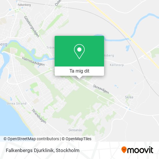 Falkenbergs Djurklinik karta