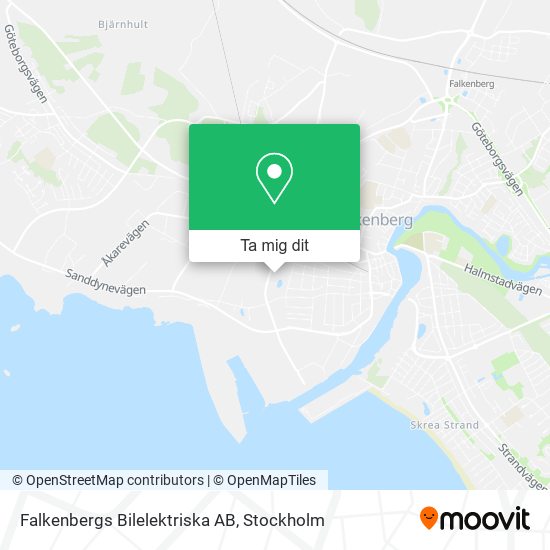 Falkenbergs Bilelektriska AB karta