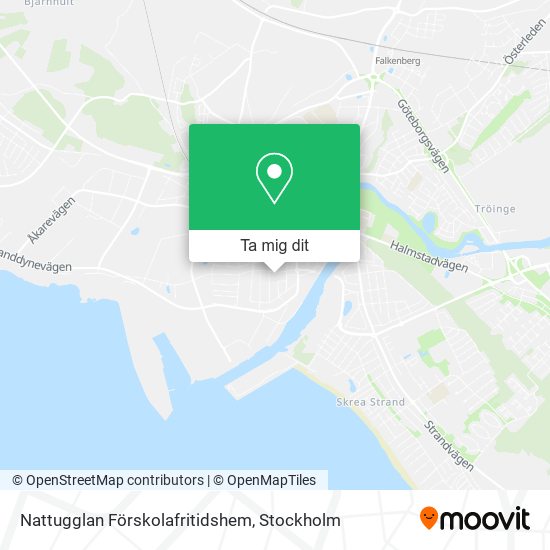 Nattugglan Förskolafritidshem karta