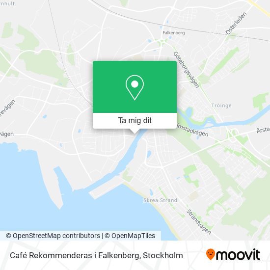 Café Rekommenderas i Falkenberg karta