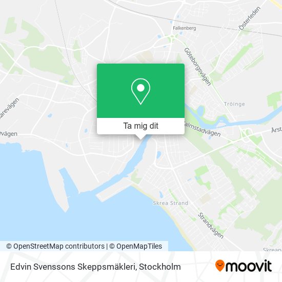 Edvin Svenssons Skeppsmäkleri karta