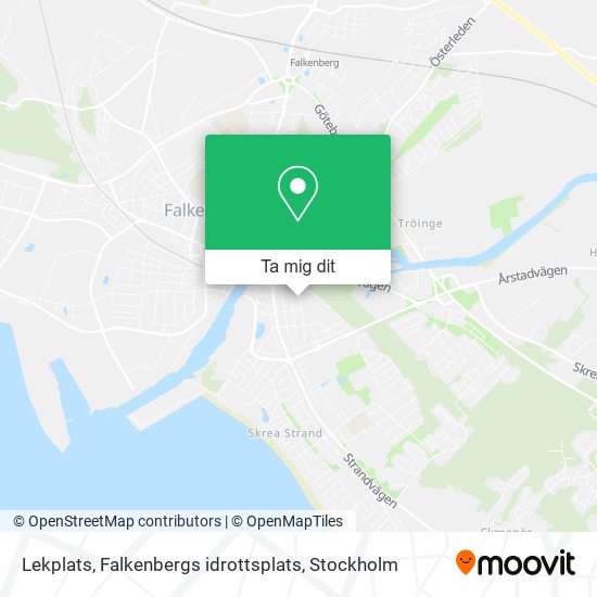 Lekplats, Falkenbergs idrottsplats karta