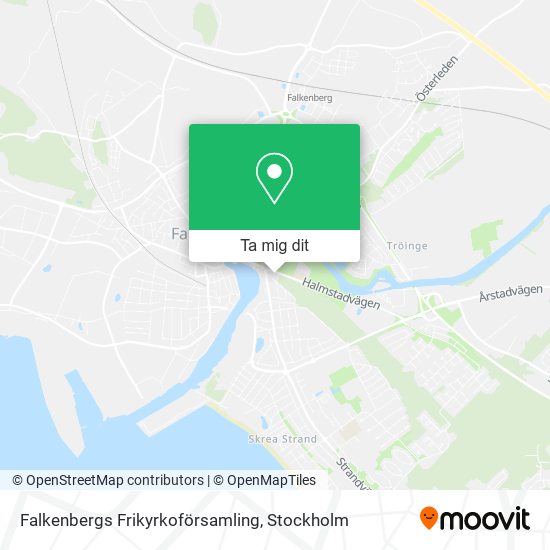 Falkenbergs Frikyrkoförsamling karta