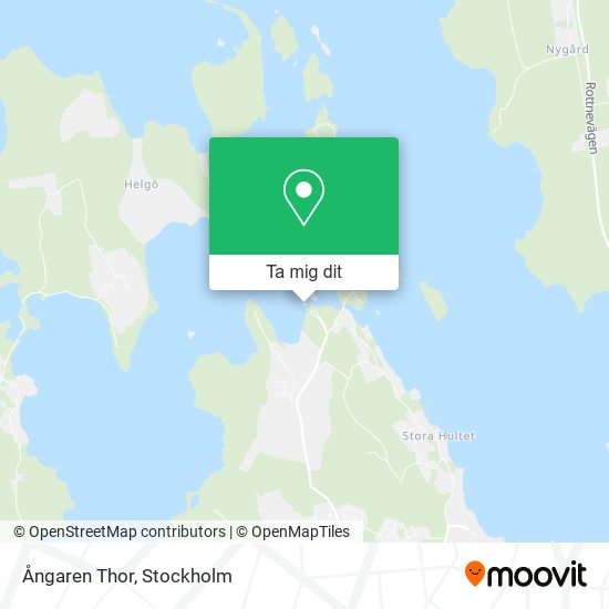 Ångaren Thor karta