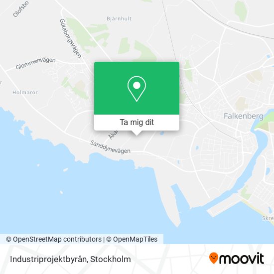 Industriprojektbyrån karta