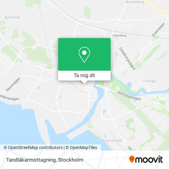 Tandläkarmottagning karta