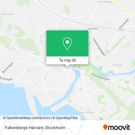 Falkenbergs Hårvård karta