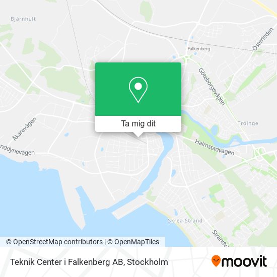 Teknik Center i Falkenberg AB karta