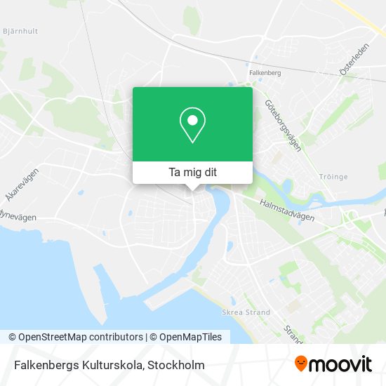 Falkenbergs Kulturskola karta