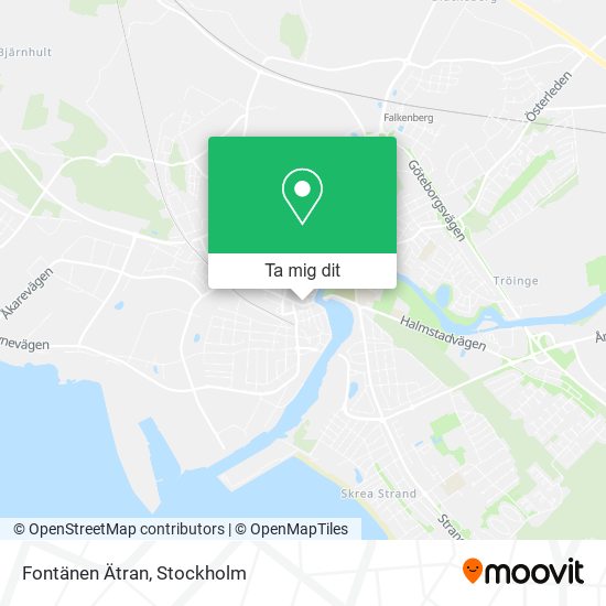 Fontänen Ätran karta