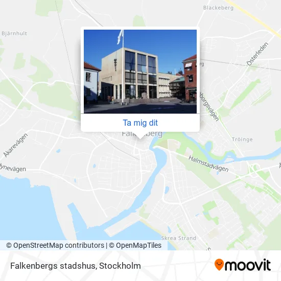 Falkenbergs stadshus karta