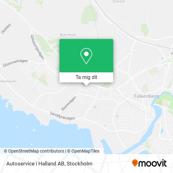 Autoservice i Halland AB karta