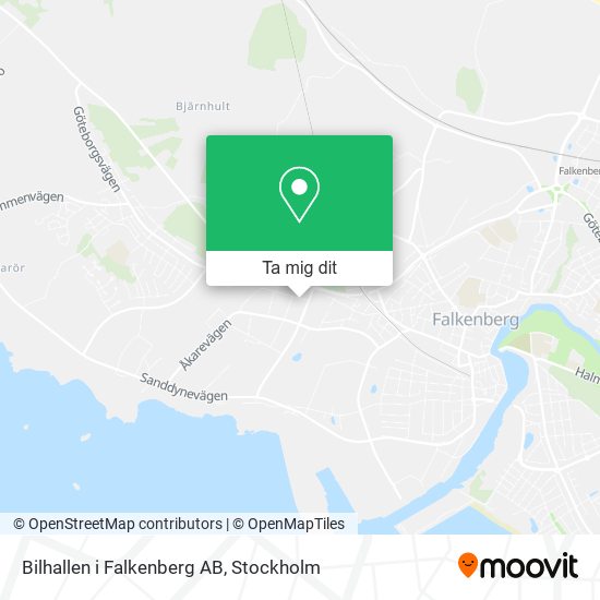 Bilhallen i Falkenberg AB karta