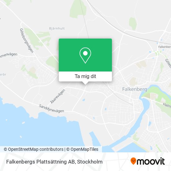 Falkenbergs Plattsättning AB karta
