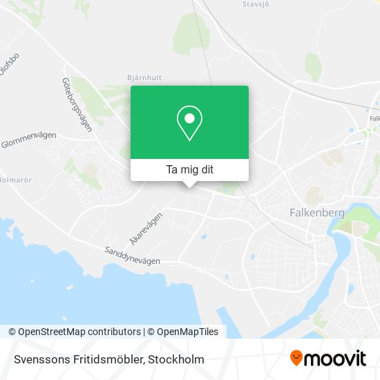 Svenssons Fritidsmöbler karta