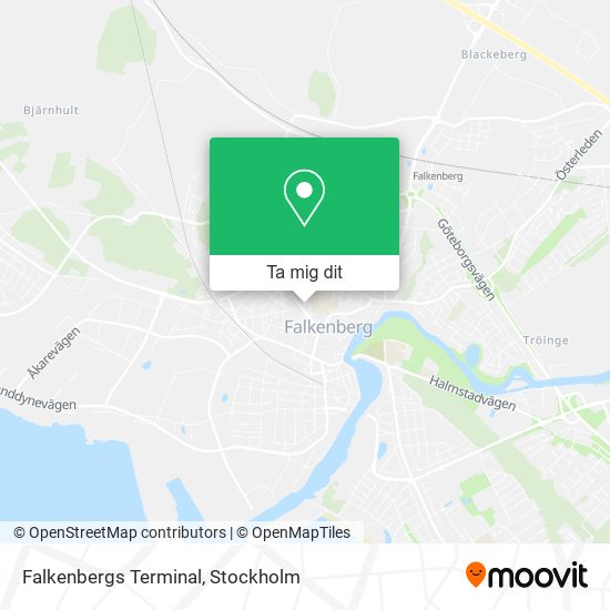 Falkenbergs Terminal karta