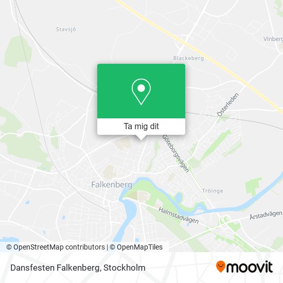 Dansfesten Falkenberg karta