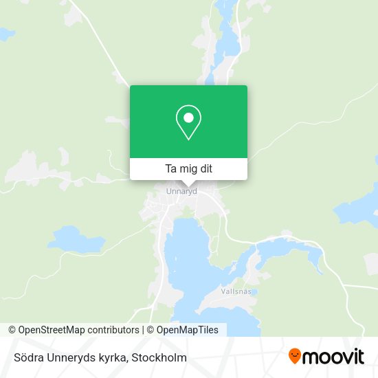 Södra Unneryds kyrka karta