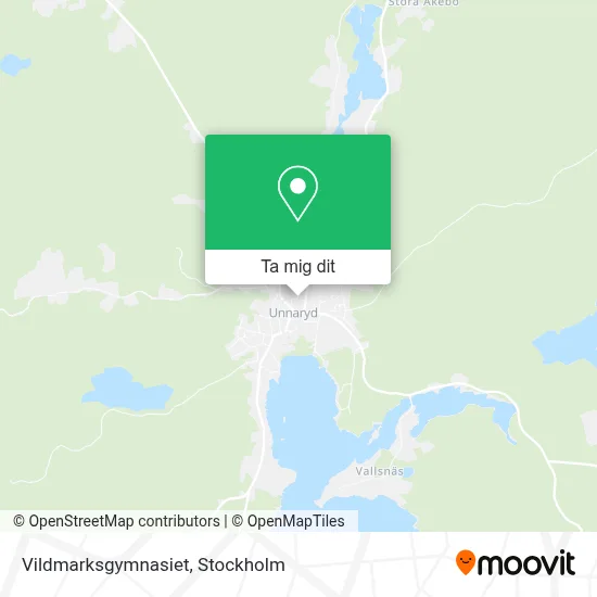 Vildmarksgymnasiet karta