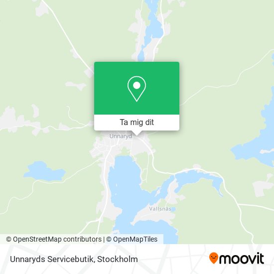 Unnaryds Servicebutik karta