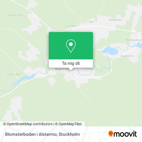 Blomsterboden i Alstermo karta
