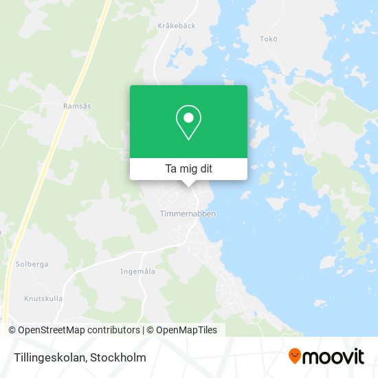 Tillingeskolan karta