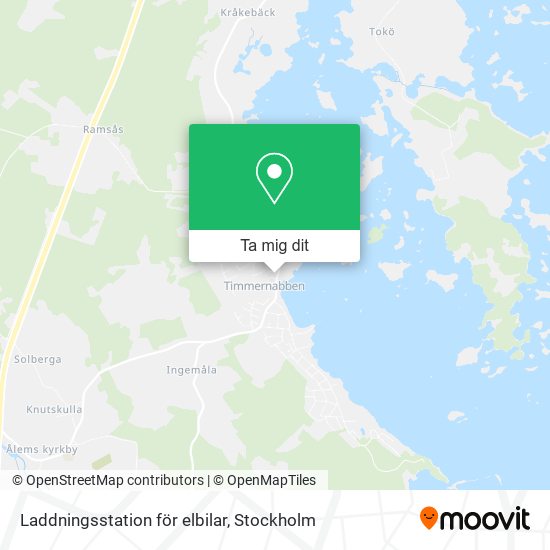 Laddningsstation för elbilar karta