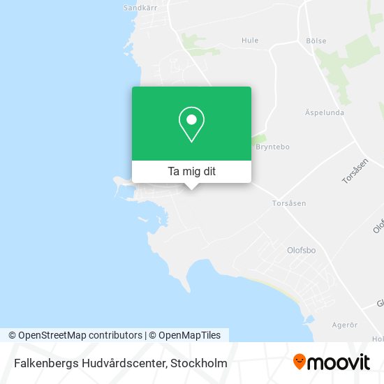 Falkenbergs Hudvårdscenter karta