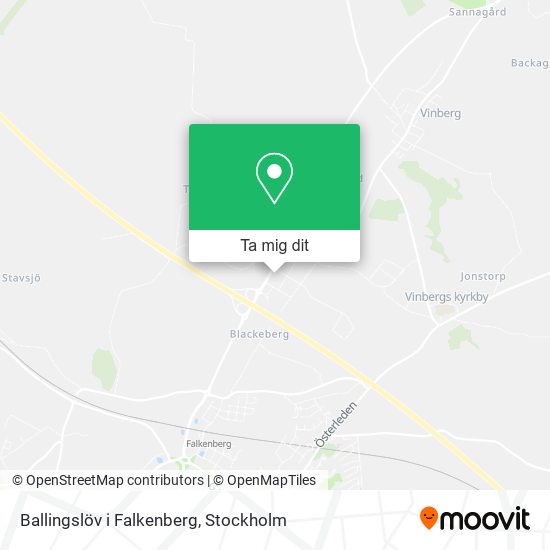 Ballingslöv i Falkenberg karta