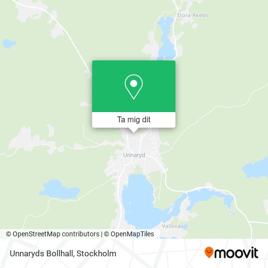 Unnaryds Bollhall karta
