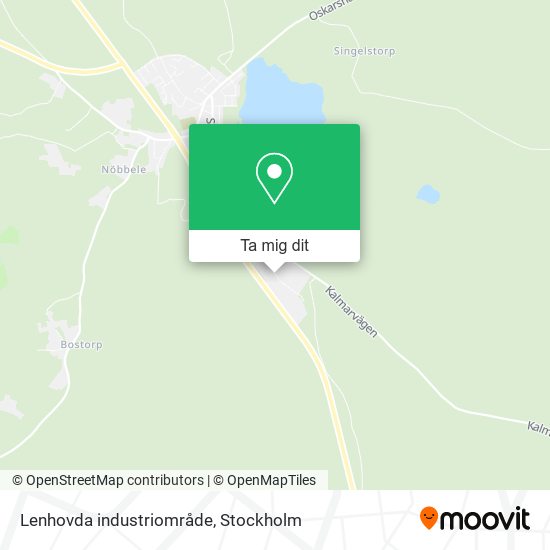 Lenhovda industriområde karta