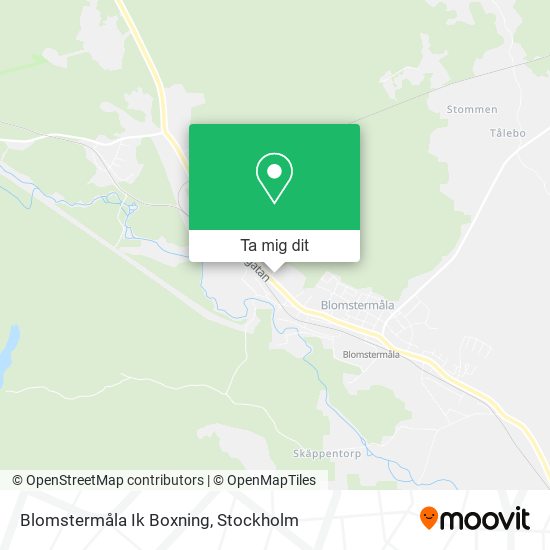 Blomstermåla Ik Boxning karta