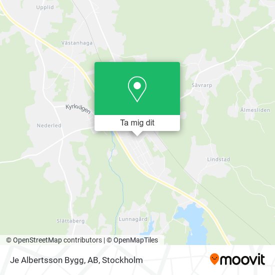 Je Albertsson Bygg, AB karta