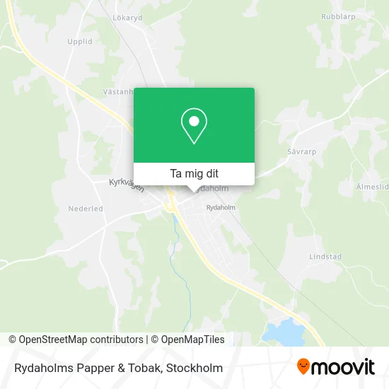 Rydaholms Papper & Tobak karta