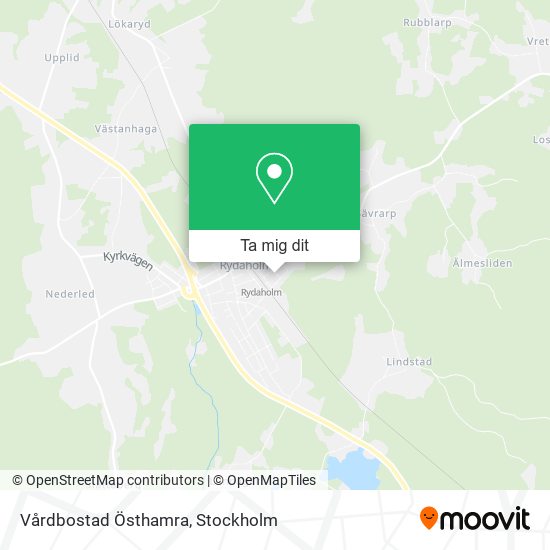 Vårdbostad Östhamra karta