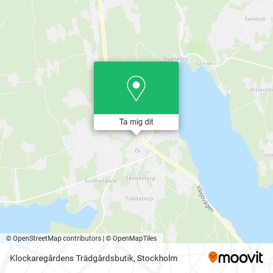 Klockaregårdens Trädgårdsbutik karta