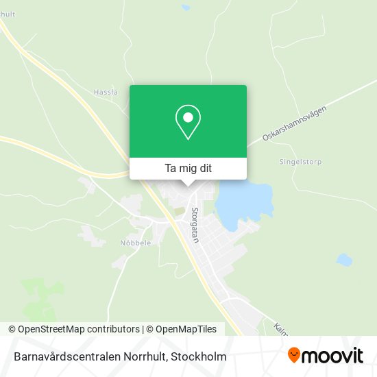 Barnavårdscentralen Norrhult karta