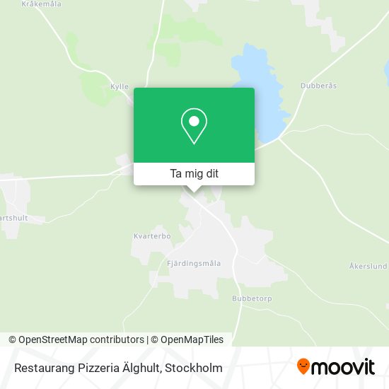 Restaurang Pizzeria Älghult karta