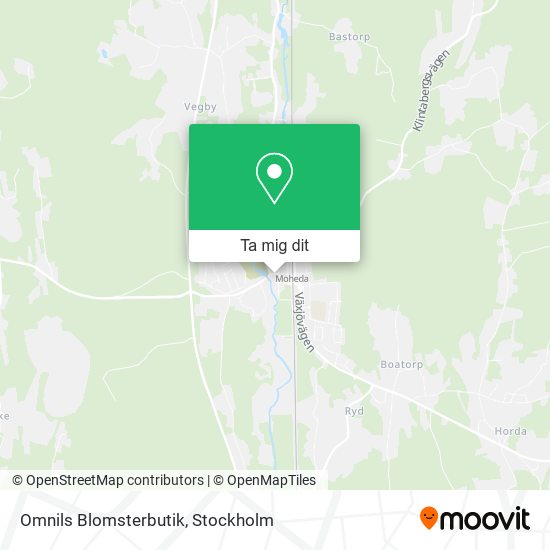 Omnils Blomsterbutik karta