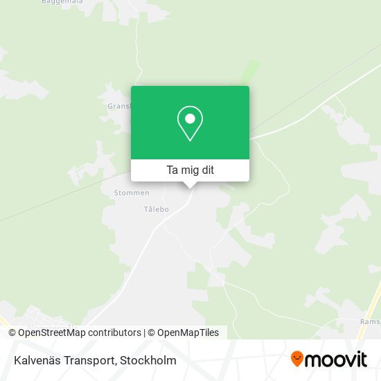 Kalvenäs Transport karta