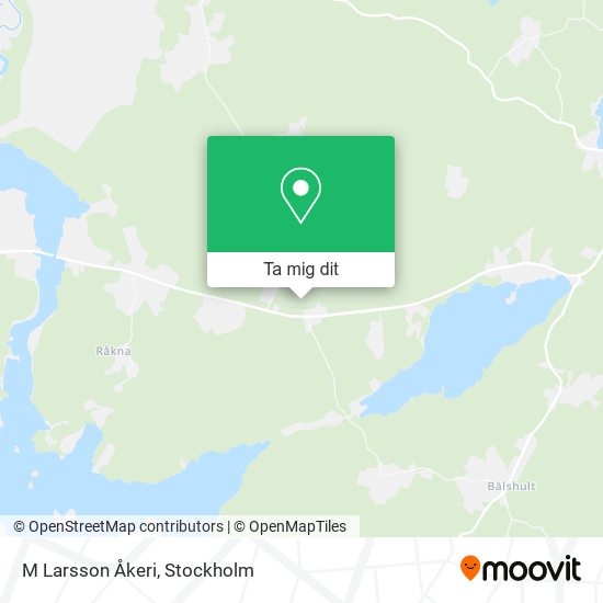 M Larsson Åkeri karta