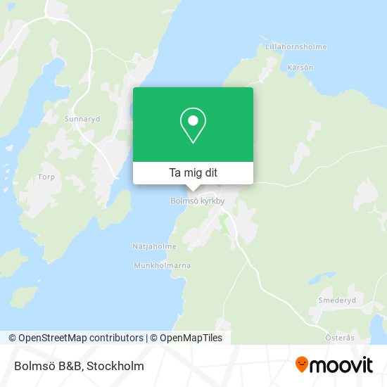 Bolmsö B&B karta