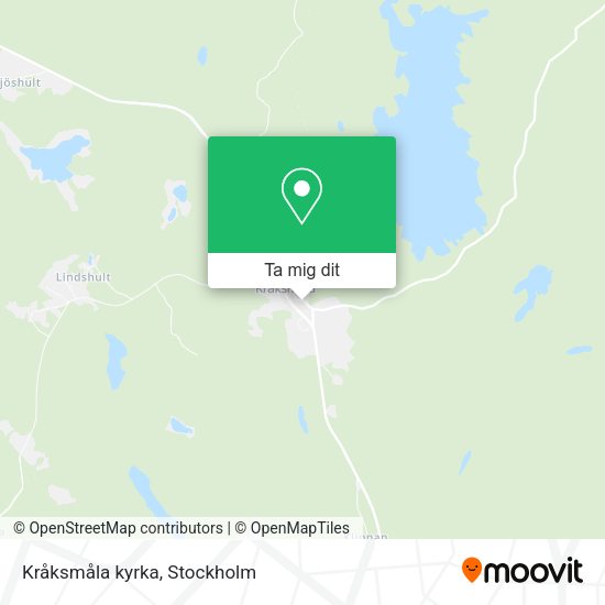 Kråksmåla kyrka karta