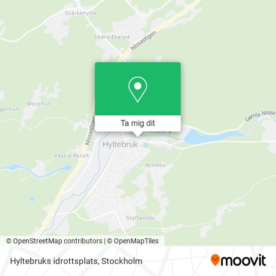 Hyltebruks idrottsplats karta
