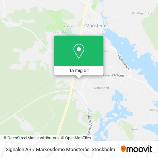 Signalen AB / Märkesdemo Mönsterås karta